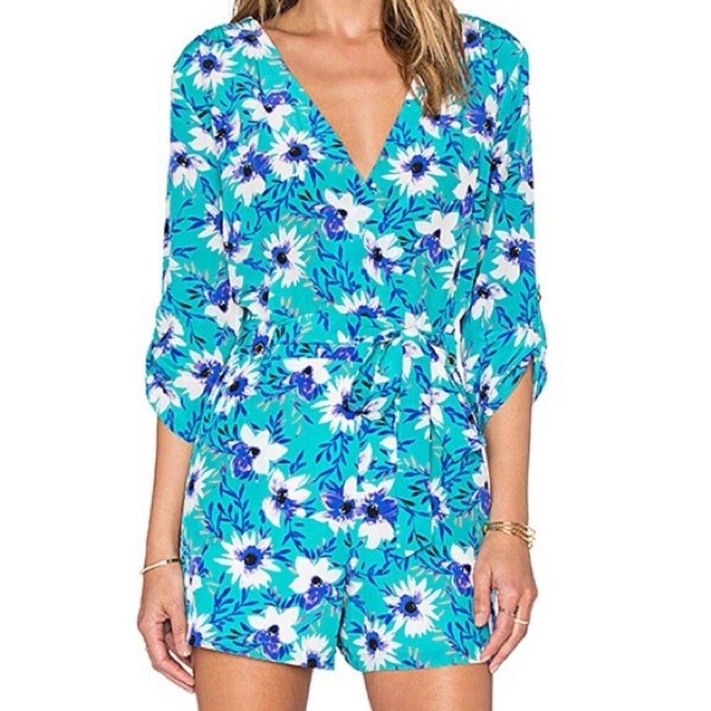 Yumi Kim Liz Romper in Perfect Day Bouquet Silk